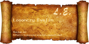 Losonczy Evelin névjegykártya